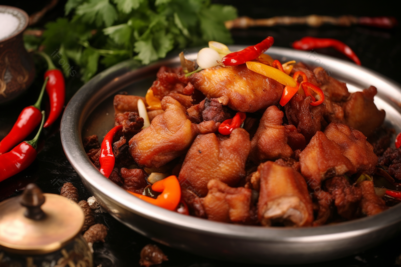 传统川菜美味鸡肉食材静物摄影图,高清,摄影图,摄影图片,图片大全,摄影图免费下载